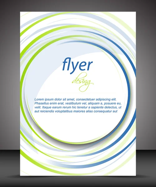 Geschäftsflyer-Vorlage oder Corporate Banner, Cover-Design, Broschüre — Stockvektor