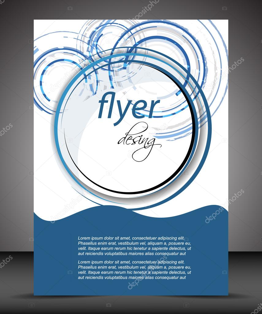 Business flyer template or corporate banner, cover design, brochure