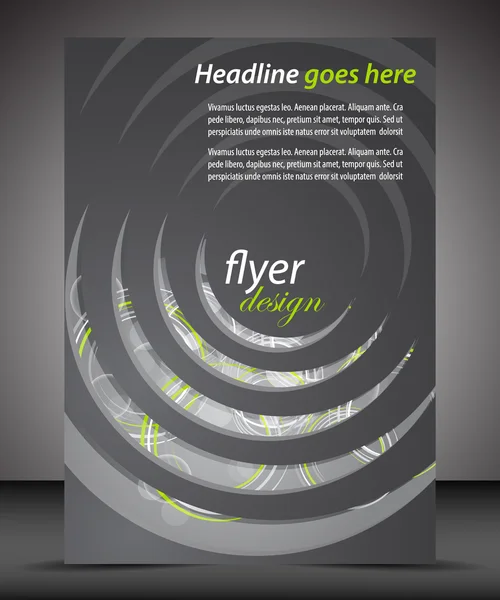 Empresa A4 portada del folleto con patrón circular — Archivo Imágenes Vectoriales