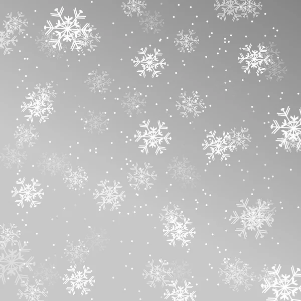 Fondo de pantalla de Navidad, fondo con copos de nieve — Vector de stock