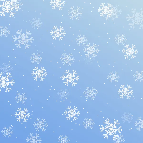 Fondo de pantalla de Navidad, fondo con copos de nieve — Archivo Imágenes Vectoriales