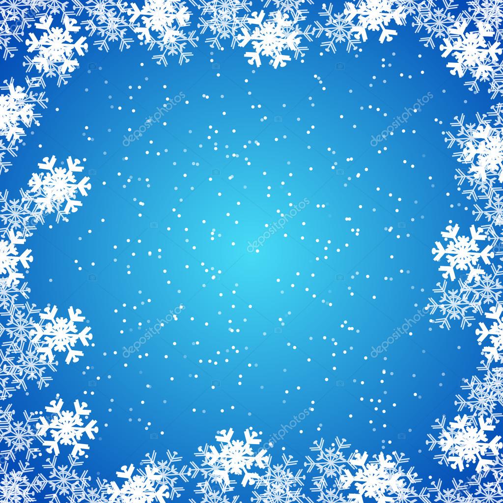 Kerst wallpaper, achtergrond met sneeuwvlokken — Stockvector © ftotti