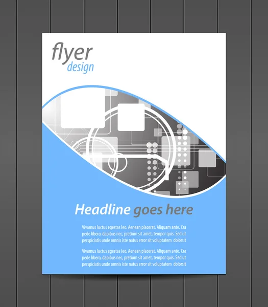 Modelo profissional de folheto de negócios ou banner corporativo, design de capa — Vetor de Stock