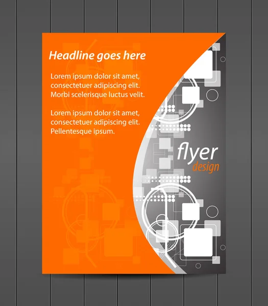 Plantilla de folleto comercial profesional o banner corporativo, diseño de portada — Vector de stock