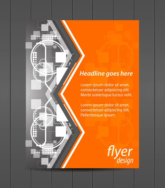 Professionelle Flyer-Vorlage oder Corporate Banner, Coverdesign — Stockvektor