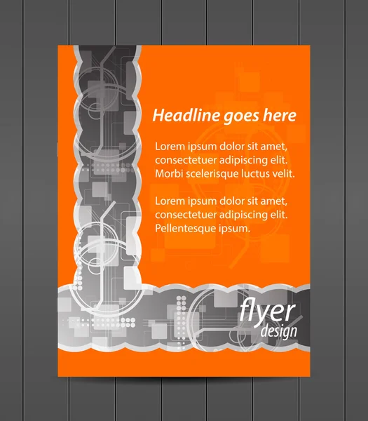 Professionele sjabloon folder of corporate banner, cover ontwerp — Stockvector