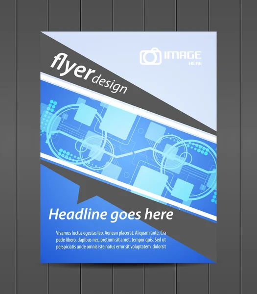 Professionelle Flyer-Vorlage oder Corporate Banner, Coverdesign — Stockvektor