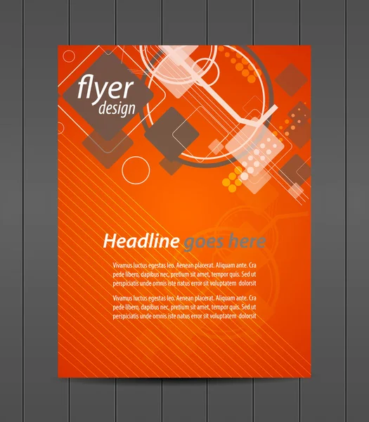 Professional business flyer template or corporate banner, cover design — Stock Vector