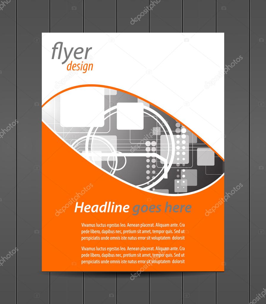 Professional business flyer template or corporate banner, cover design