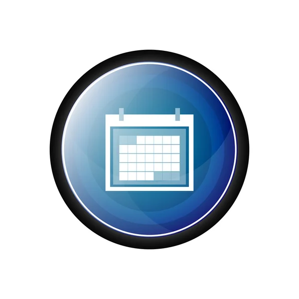 Calendar organizer vector icon, button — Stock Vector