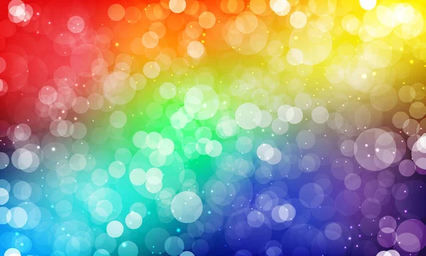 Abstract Vector Rainbow Wallpaper Bokeh Space Your Text — Stock Vector