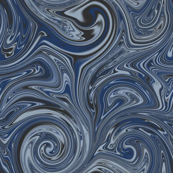 Seamless twirly swirly abstract liquid marble surface pattern design for print — Stock Photo, Image