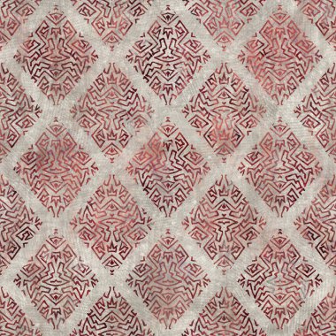 Yüzeysel desen tasarımı ve baskısı için kusursuz etnik damask motifi