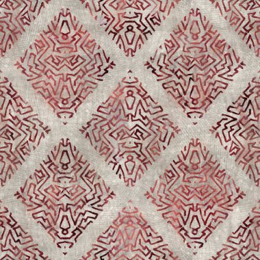 Yüzeysel desen tasarımı ve baskısı için kusursuz etnik damask motifi