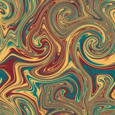 Parmak izi için kusursuz kıvrımlı, soyut sıvı mermer yüzey deseni tasarımı