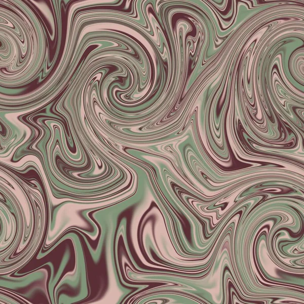 无缝线涡旋抽象液体大理石表面图案的印刷设计 — 图库照片