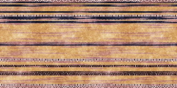 Seamless tribal ethnic stripe grungy border surface pattern design for print — Stock Photo, Image