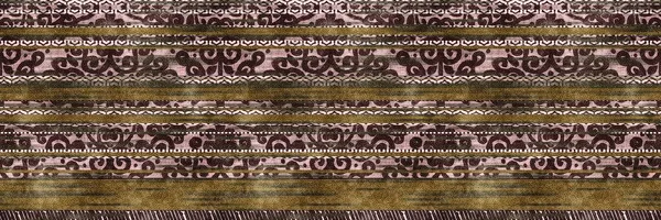 Sömlös stam etnisk rand grungy gräns yta mönster design för tryck — Stockfoto