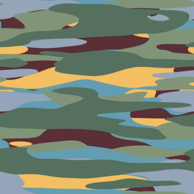 Kusursuz renksiz mutlu kamuflaj baskılar için ilham verici yüzey desen tasarımı