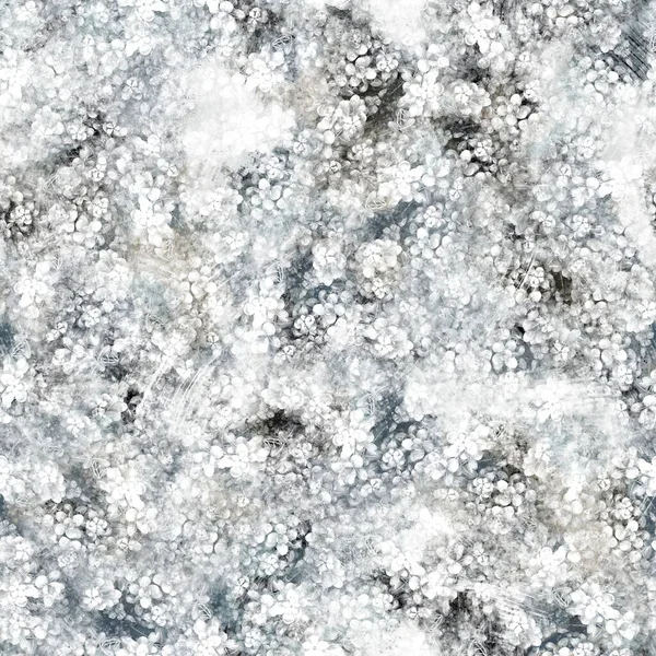 Nahtlos neutrales und weißes Grungy klassisches abstraktes Oberflächenmuster für den Druck. — Stockfoto