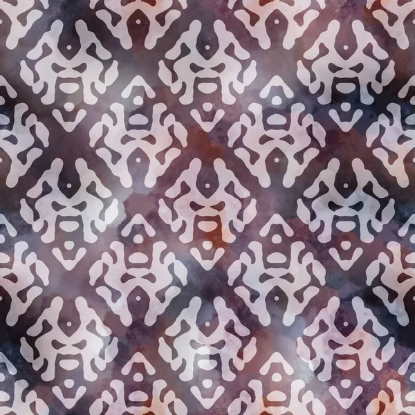 Zökkenőmentes díszítő virágos damaszt felületi minta kialakítása nyomtatáshoz — Stock Fotó