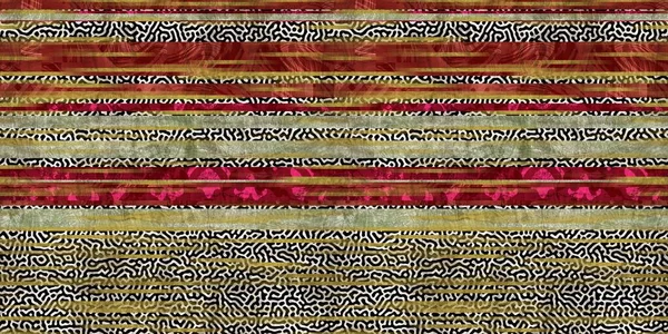 Seamless tribal ethnic stripe grungy border surface pattern design for print — Stock Photo, Image