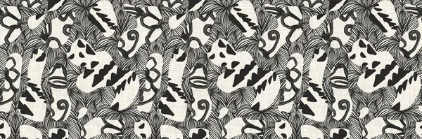 Kusursuz iki ton eli fırçalanmış efekt sınır örneği