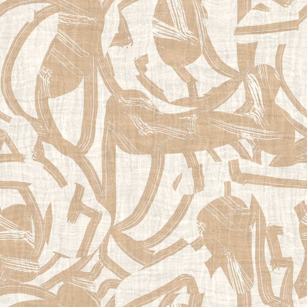 Seamless two tone hand drawn brushed effect pattern swatch
