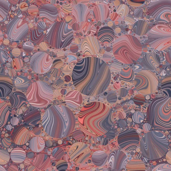 Seamless pattern of marbled orbs that gives a dreamy fantasy mysterious feel. — 스톡 사진