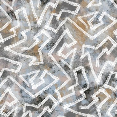 Parmak izi için kusursuz nötr ve beyaz grungy klasik soyut yüzey desen tasarımı.