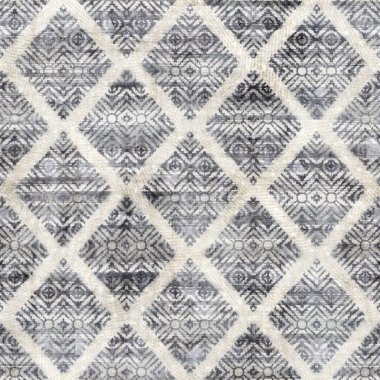 Yüzey tasarımı ve baskısı için pürüzsüz gri ve kremsi damask deseni