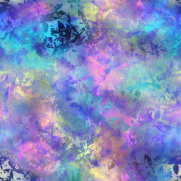 Seamless iridescent rainbow light pattern for print