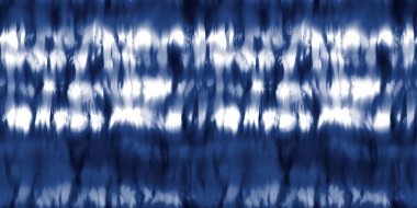 Kusursuz çivit mavisi kravat boyası 1970 'lerin funky hippi yineleme desen örneği yüzey tasarımı ve baskısı için