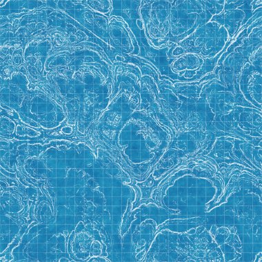 Tekstil ve baskı için kusursuz parlak mavi şablon