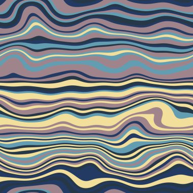 Yazdırma için kusursuz dalgalı çizgili yüzey deseni tasarımı