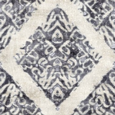 Yüzey tasarımı ve baskısı için pürüzsüz gri ve kremsi damask deseni