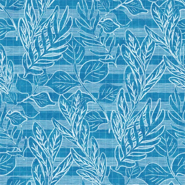 Безшовний яскраво-блакитний візерунок для текстилю та друку — стокове фото