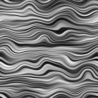Arkaplan veya yazdırma için kusursuz dalgalı tek renkli çizgiler yüzey deseni tasarımı