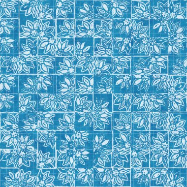 Tekstil ve baskı için kusursuz parlak mavi şablon