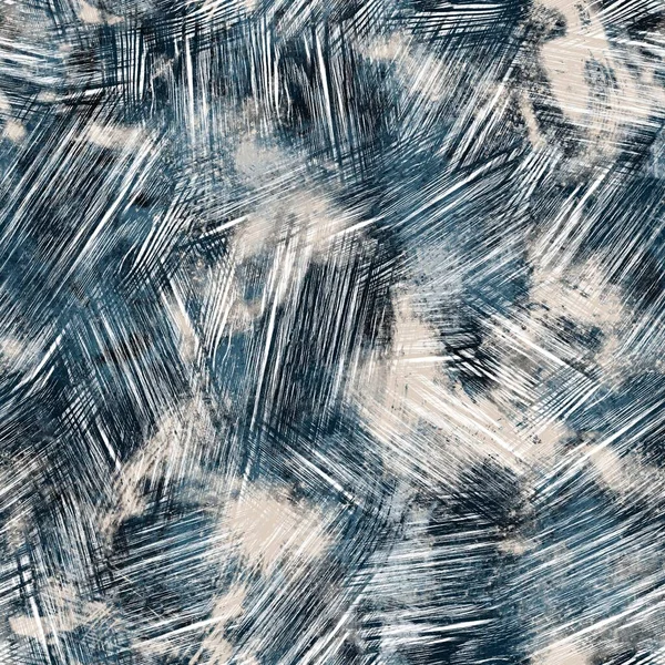 Безшовний військово-морський синьо-білий абстрактний гранжевий безшовний дизайн поверхні для друку — стокове фото