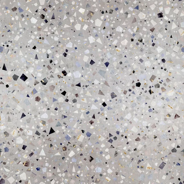 Sömlös modern abstrakt slumpmässig terrazzo mönster swatch — Stockfoto