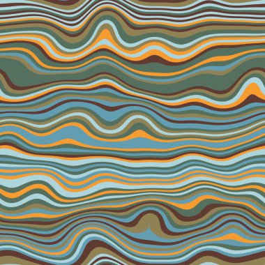 Yazdırma için kusursuz dalgalı çizgili yüzey deseni tasarımı