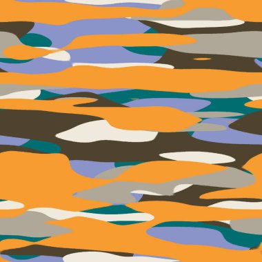 Kusursuz renksiz mutlu kamuflaj baskılar için ilham verici yüzey desen tasarımı