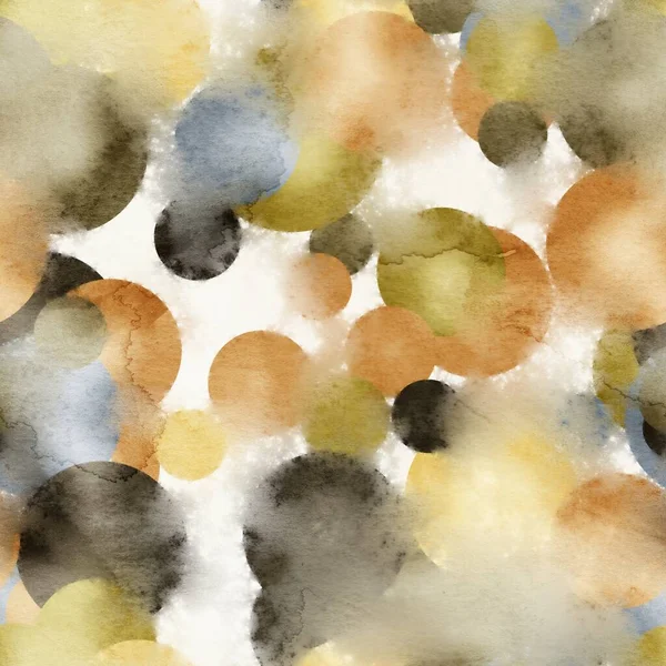 Sömlös geo akvarell våt på våt blöt yta mönster design för tryck — Stockfoto