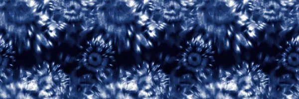 シームレスな藍染め1970年代ファンキーなヒッピーリピートパターンウォッチ用表面デザイン&プリント — ストック写真