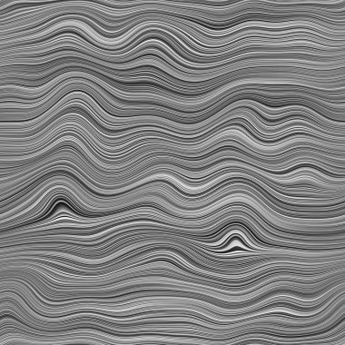 Arkaplan veya yazdırma için kusursuz dalgalı tek renkli çizgiler yüzey deseni tasarımı