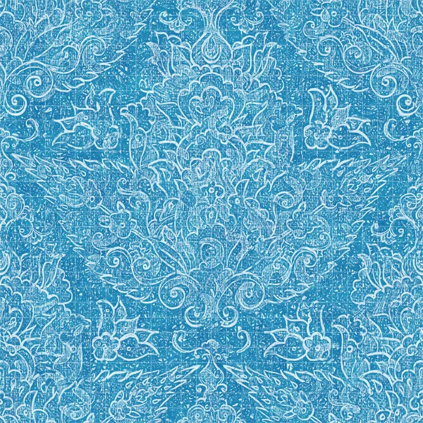 Бесшовный ярко-синий рисунок чертежа для текстиля и печати — стоковое фото
