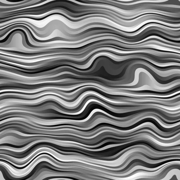 Design de padrão de superfície de listras monocromáticas onduladas sem costura para fundo ou impressão — Fotografia de Stock