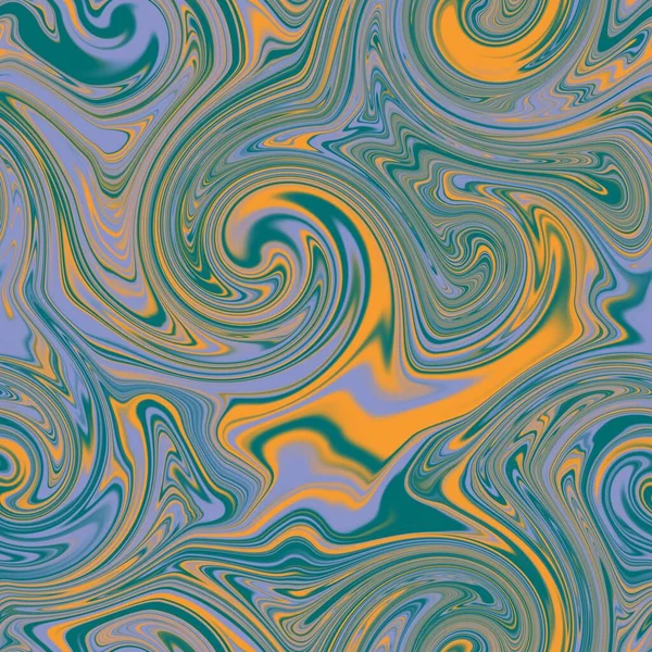 Seamless twirly swirly abstract liquid marble surface pattern design for print — Stock Photo, Image