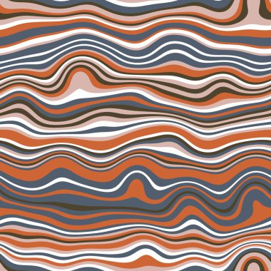 Yazdırma için kusursuz dalgalı çizgili yüzey deseni tasarımı